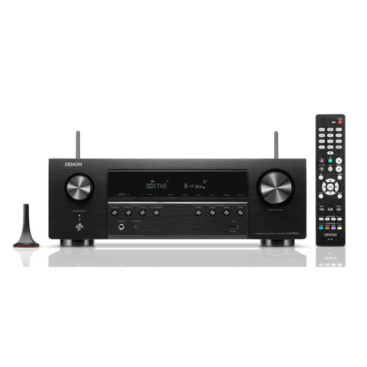 Denon AVR-S660H: 5.2-kanalni AV receiver z HEOS multi-room audio in 8K podporo za domači kino.