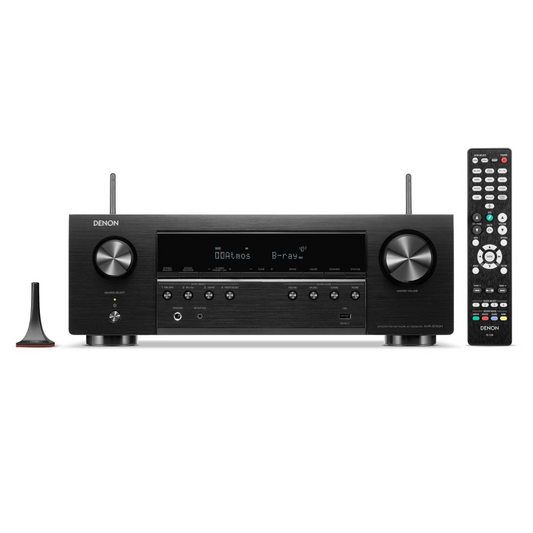 Denon AVR-S760H: 7.2-kanalni HEOS AV receiver za domači kino z 8K podporo. Z daljinskim upravljalnikom.