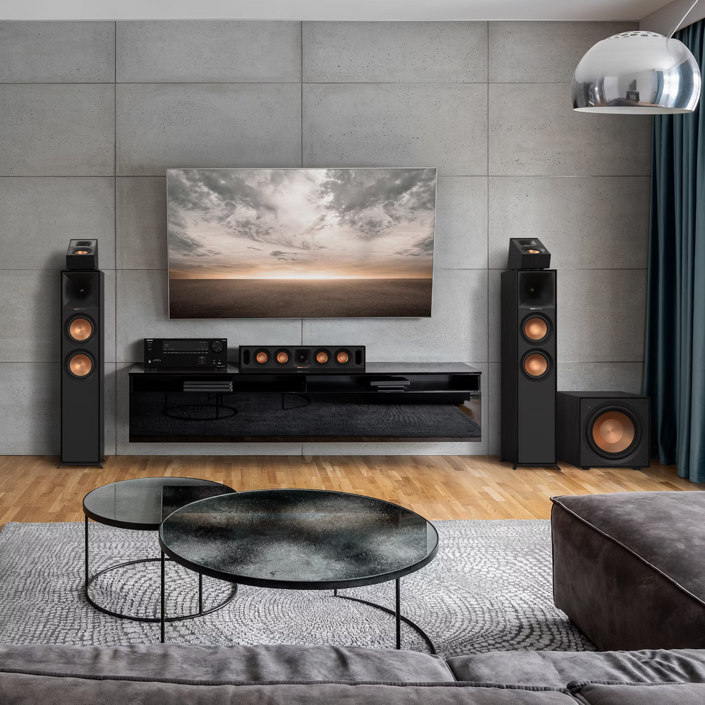 Klipsch Reference R-600F, samostoječi zvočnik, črn