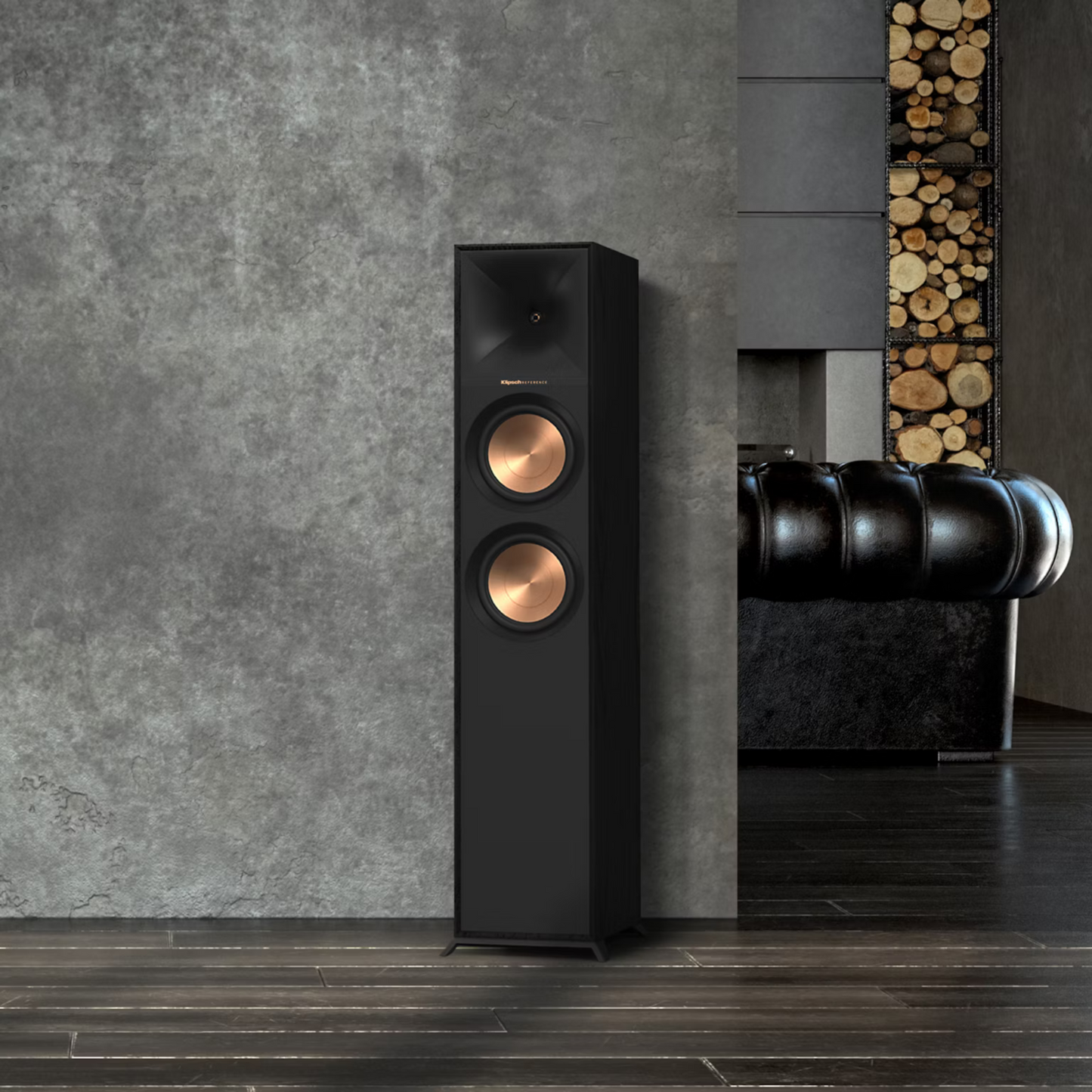 Klipsch Reference R-600F, samostoječi zvočnik, črn