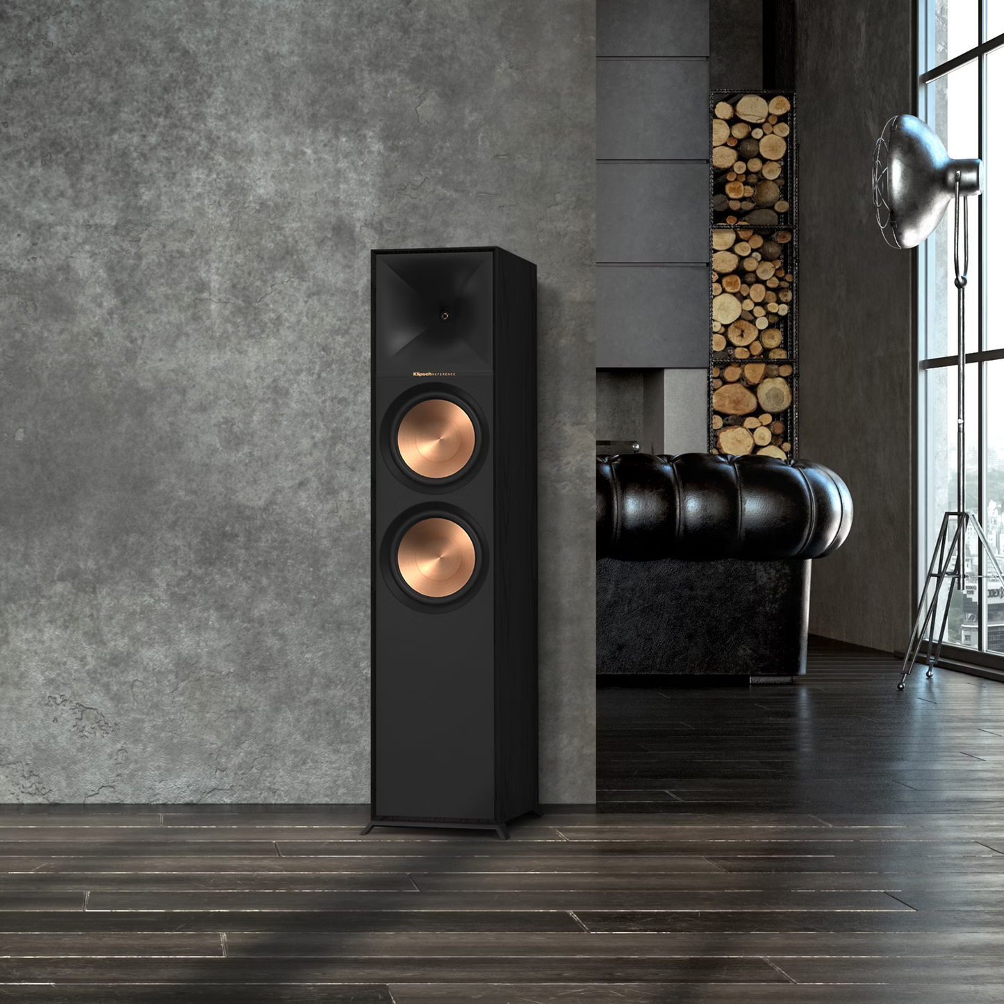 Klipsch Reference R-800F, samostoječi zvočnik, črn