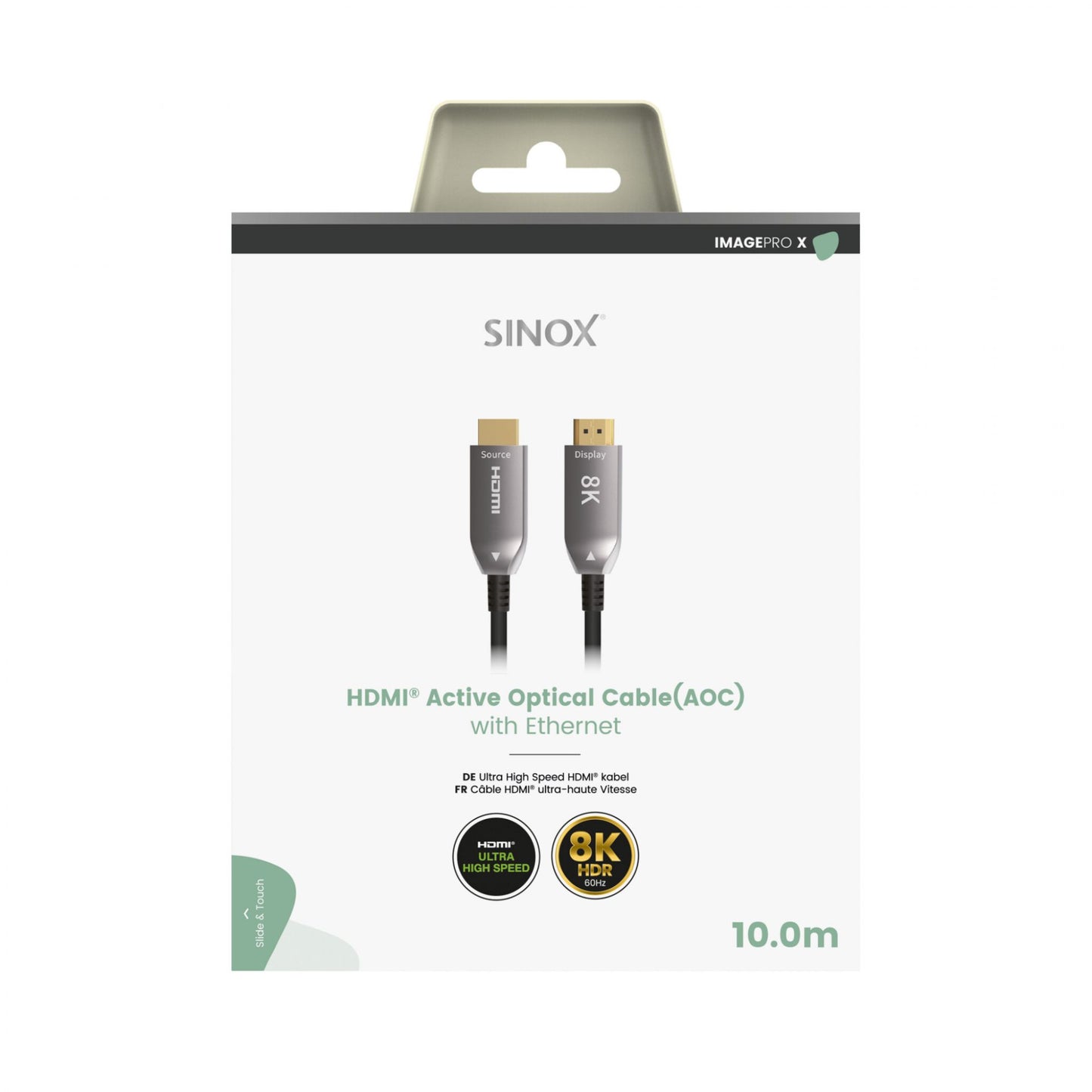 Sinox PRO-X HDMI™ optični kabel 8K60Hz+E, 48g, od 10m do 20m