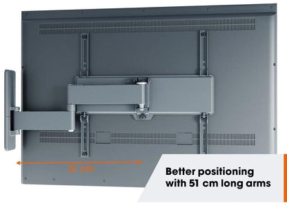 Vogels TVM 1643 Full-Motion stenski nosilec za TV, 40" do 77", 15°+180°, 35kg,črn