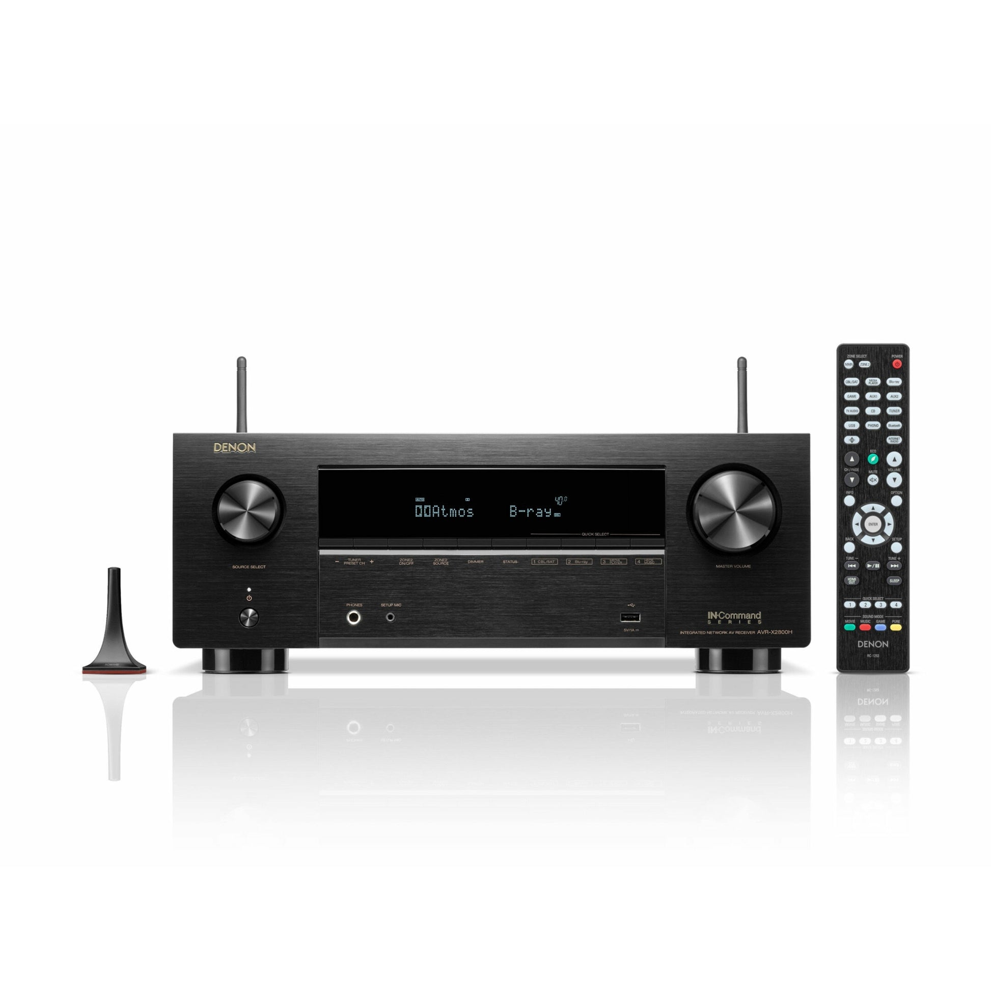 Denon AVR-X2800H: Vrhunski 7.2-kanalni 8K AV sprejemnik za domači kino. Z anteno in daljincem.