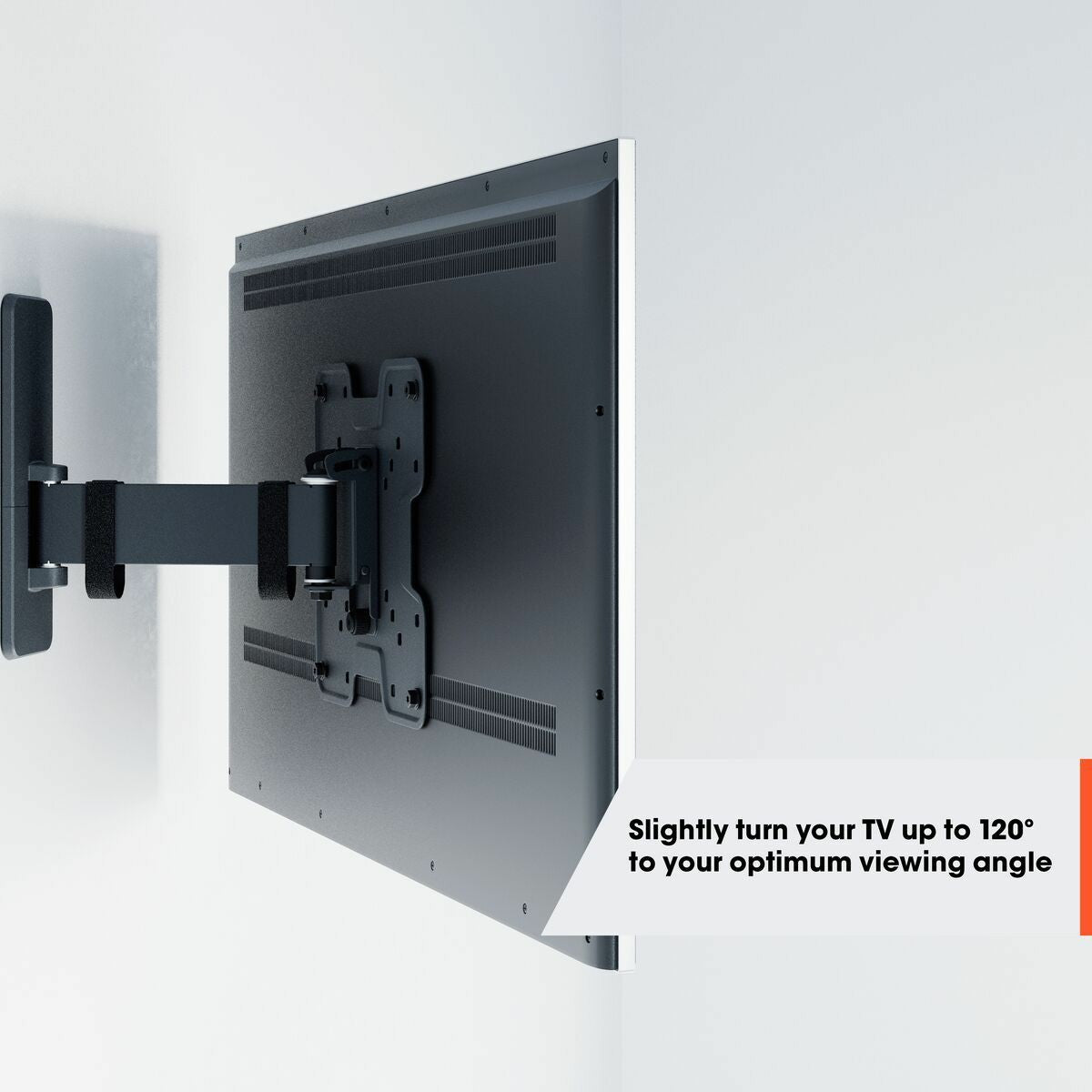 Vogels TVM 1623 Full-Motion stenski nosilec za TV, 40" do 77", 15°+120°, 35kg, črn